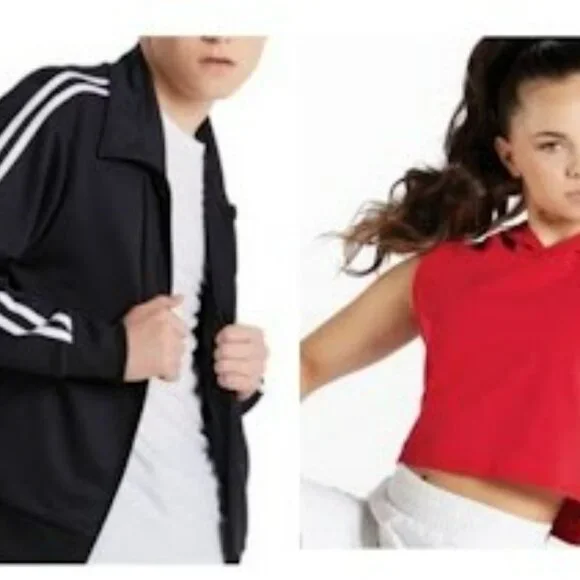 Balera Hip Hop Red Shirt & Black Sweater, Small Adult - Picture 3 of 3